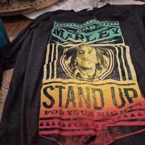 Graphic Tee with Bob Marley Print
